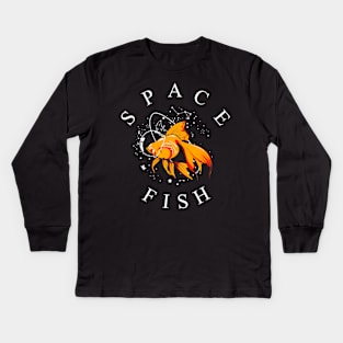 Space Fish Kids Long Sleeve T-Shirt